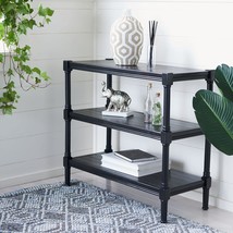 3-Shelf Console Table Rafiki Black By Safavieh Home Collection, Model Number - £108.65 GBP