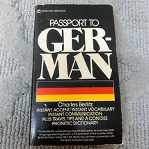 Passport German Dictionary Paperback Book by Charles Berlitz Signet Books 1974 - £9.59 GBP