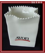 AVON - 1986 REPRESENTATIVES EXCLUSIVE White Ceramic Bag - Free Shipping - £19.75 GBP