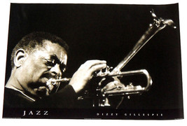 DIZZY GILLESPIE JAZZ POSTER    24 BY 34 INCHES   - £15.65 GBP