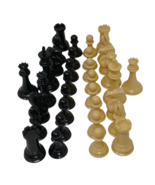 Vintage Weighted Plastic Tournament Chess Set ~ 34 Pieces ~ Extra Queens - €84,08 EUR