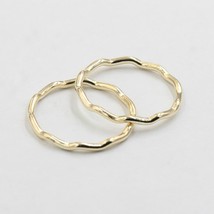 14K Gold Filled Wave Ring Chevron Knuckle Ring Minimalism Gold Jewelry Anillos M - £24.87 GBP