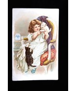 Antique 1896 Gail Borden Eagle Brand Condensed Milk Victorian Trade Card... - $24.99