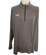 UnderArmour Black &amp; Gray Striped Long Sleeve 1/4 Zip Pullover Size 2XL - $32.57 CAD