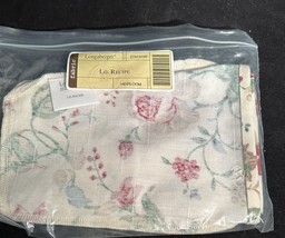 Longaberger Large Over the Edge Recipe Liner ~ Heirloom Floral Fabric ~ - $17.82