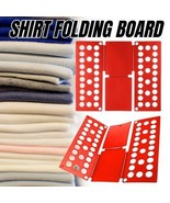 Adjustable Clothes T-Shirt Fast Folder Folding Board Fold Flip Laundry O... - $15.99