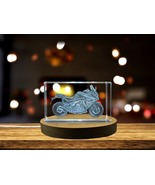 LED Base included | 3D Engraved Crystal Sport Touring Motorcycle Model - $25.99+