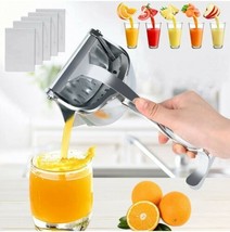 Fruit Juicer Extractor Manual Aluminum Juicer Hand Juice Press Squeezer - £11.39 GBP