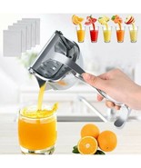 Fruit Juicer Extractor Manual Aluminum Juicer Hand Juice Press Squeezer - £10.65 GBP