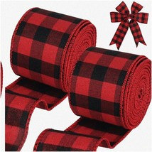 PlaidCraft Wired Ribbon - Bold Buffalo Plaid Design for Bow - $24.74