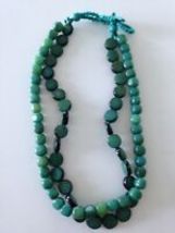 double strand beaded necklace Approx 18 inch - $24.99