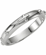 3.2 mm Rosary Ring Real Solid .925 Sterling Silver Size 12 - $88.71 CAD
