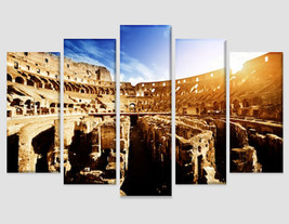 Colosseum in Rome Canvas Art Italian Architecture Ancient Italy Wall Decor Home  - £39.78 GBP