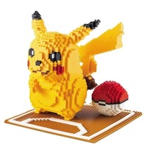 1968pcs Pikachu Anime Diamond Micro Building Blocks Poke Ball Model Bric... - $39.99