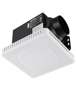 VEVOR 110 CFM Bathroom Exhaust Fan 1.5sones 8 LED Colors Low Noise with ... - $98.99