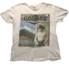 Vtg Clint Black T Shirt Country Road Graphic Concert White Large Hanes U... - £23.36 GBP