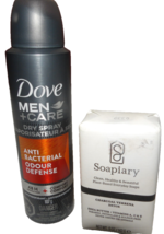 Dove Men Care Deodorant Spray/ Soapiary Charcoal Detox Soap - $14.84