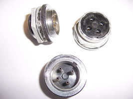 4-PIN MALE Amphenol MICROPHONE CONNECTOR 91-PC4M chasis vintage jack - $24.75