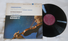 Joseph Szigeti-Prokofiev Concerto 1 &amp; Stravinsky Duo Concertant-1965 Mer... - £17.25 GBP