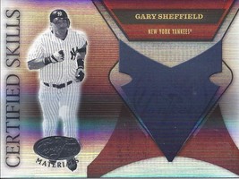 2005 Leaf Certified Materials Skills Mirror Gary Sheffield 9 Yankees - £1.18 GBP