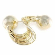 Vintage Brooch Huge Statement Gold Tone Abstract Swirl 1940S Large - $998.05 MXN