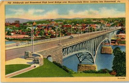 Postcard Pittsburgh and Homestead High Level Bridge Homestead PA - £11.06 GBP