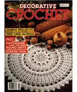 Decorative Crochet Vintage Magazine No. 8 March 1989 Filet Patchwork Mat... - €6,26 EUR