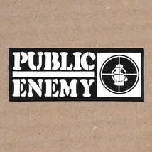 Public Enemy - Vinyl Sticker 1&quot; x 3&quot; Band Logo Waterproof Durable Sunproof - £3.08 GBP