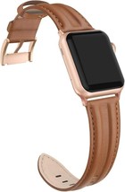 Genuine Leather Band Compatible with Apple Watch 38mm 40mm Replacement Strap - £4.68 GBP