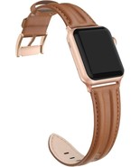 Genuine Leather Band Compatible with Apple Watch 38mm 40mm Replacement S... - $5.93