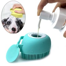 Bathroom Puppy Big Dog Cat Bath Massage Gloves Brush Soft Safety Silicone Pet Ac - £5.22 GBP