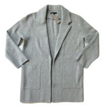 NWT J.Crew Sophie in Heather Gray Open-Front Sweater Blazer Cardigan L - £75.66 GBP