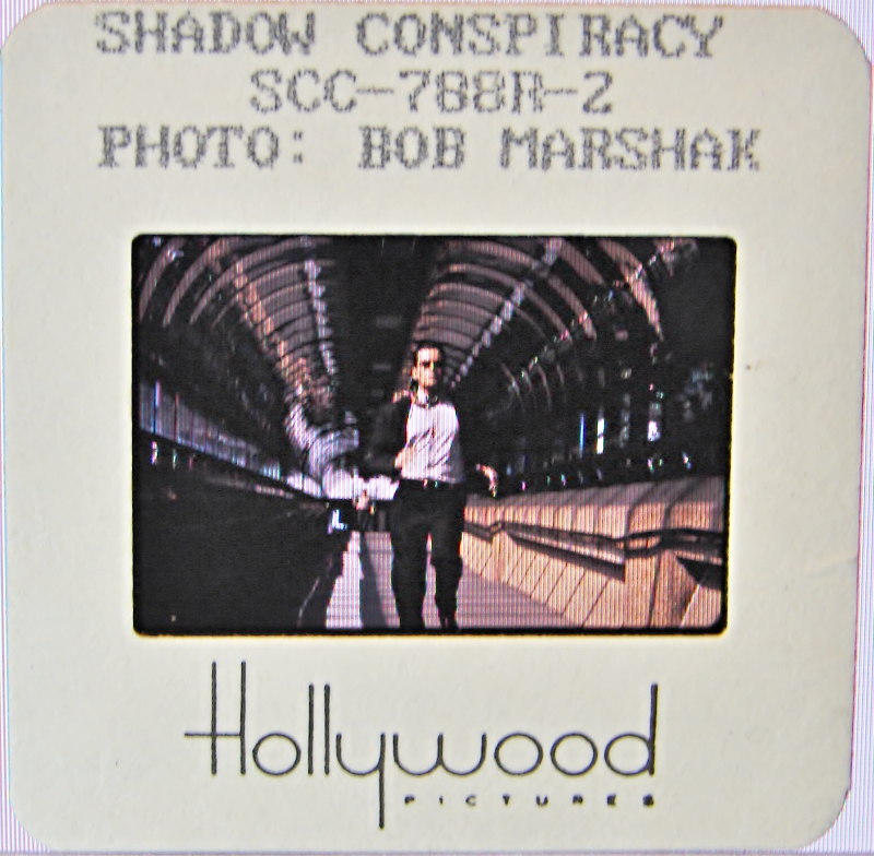 1996 SHADOW CONSPIRACY Color Movie SLIDE Charlie Sheen Photo by BOB MARSHAK - $7.95