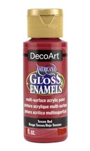 DecoArt Americana Gloss Enamel Multi-Surface Acrylic Paint, Tuscan Red, 8 Fl. Oz - $9.95