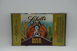 Schell&#39;s Bock Beer Unrolled 12oz Beer Can Flat Sheet Magnetic - £19.38 GBP