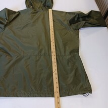 Columbia XL3144 Women's Green Windbreaker Zip Up Hooded Nylon Jacket Size Large image 7