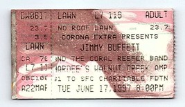 Jimmy Buffett Concert Ticket Stub June 17 1997 Raleigh North Carolina - $24.74