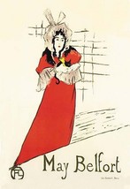 May Belfort (Irish Singer) by Henri de Toulouse-Lautrec - Art Print - £17.53 GBP+