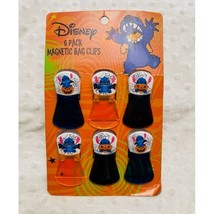 Disney Stitch (6pk) Halloween Magnetic Bag Clips- NIP - £10.06 GBP