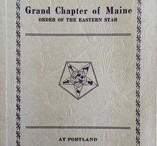 Order Of The Eastern Star 1940 Masonic Maine Grand Chapter Vol XVI PB Bo... - $1,114.18 MXN
