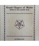 Order Of The Eastern Star 1940 Masonic Maine Grand Chapter Vol XVI PB Bo... - €51,51 EUR