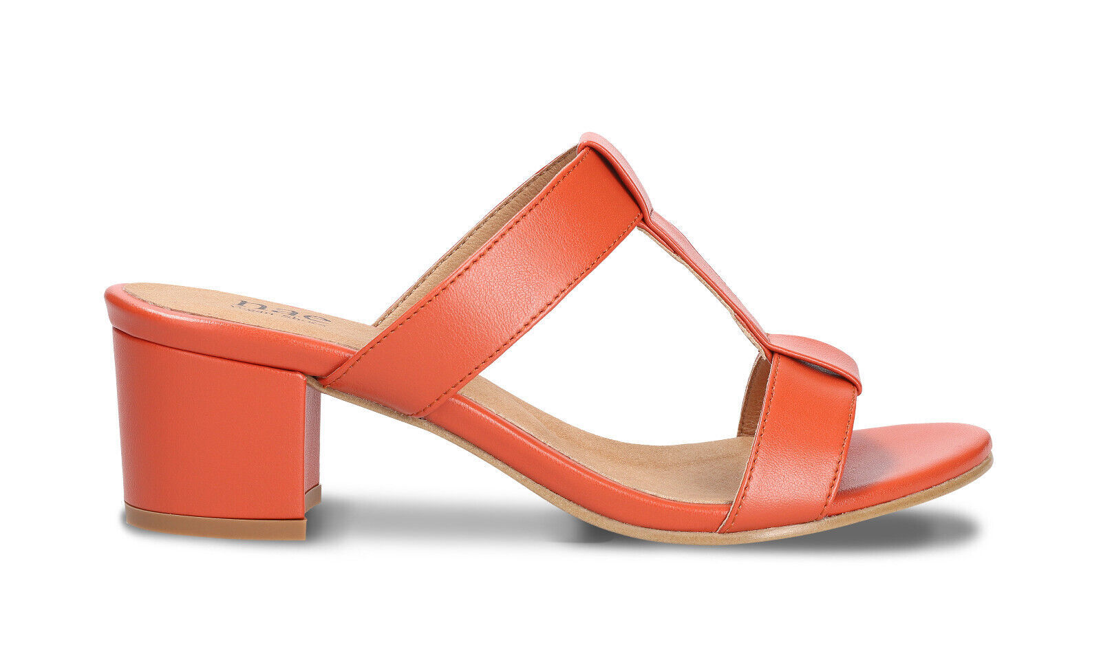 Sandales véganes en cuir de pomme à talon découvert avec lanières en for... - $63.38