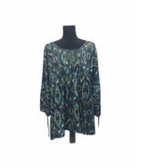 Cato Womens Size 18/20W  Top Shirt Blouse Blue/Green Dress Shirt - $21.26 CAD