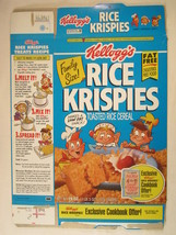 MT KELLOGS Cereal Box 1996 Rice Krispies 19oz Cookbook Offer! [G7E15g] - $5.58