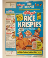 MT KELLOGS Cereal Box 1996 Rice Krispies 19oz Cookbook Offer! [G7E15g] - £4.38 GBP