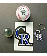 Colorado Rockies Vending Charms Lot of 4 Ball, Helmet, Key Chain Decal  295 - £13.36 GBP