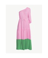 Scoop Women&#39;s One Shoulder Color Block Maxi Dress with Tie Front - XXL - £23.89 GBP