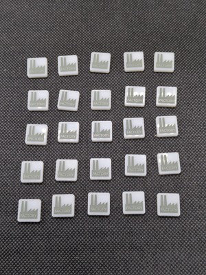 (25) Acrylic Factory Board Game Tokens ~1/2&quot; - $19.79