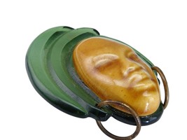 1940&#39;s Elzac of California Lucite and Ceramic &quot;Victim of Fashion&quot; Brooch - £139.34 GBP
