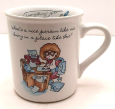 Hallmark Rim Shots Coffee Mug Work Place 1985 Vintage - £9.95 GBP